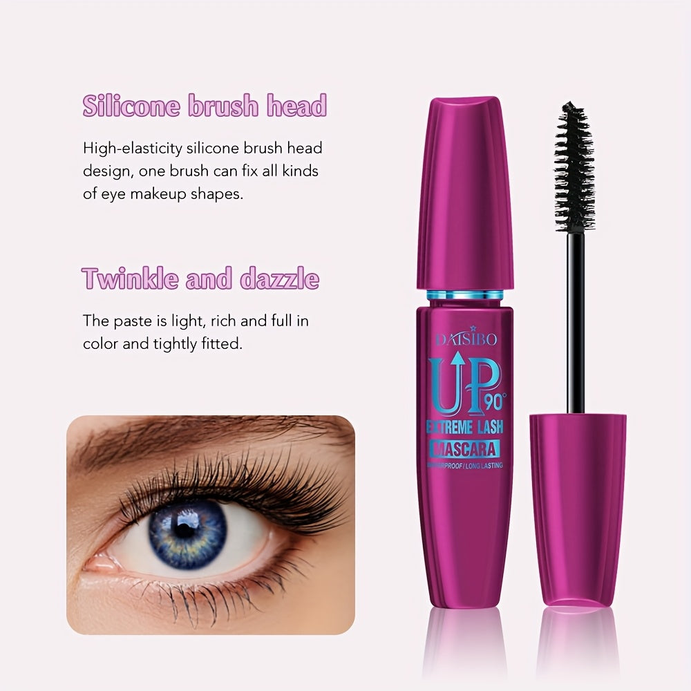 DAISIBO 4D Mascara Set - 4-Pack, Waterproof, Volumizing, Curling, Long-Lasting, Black Shades