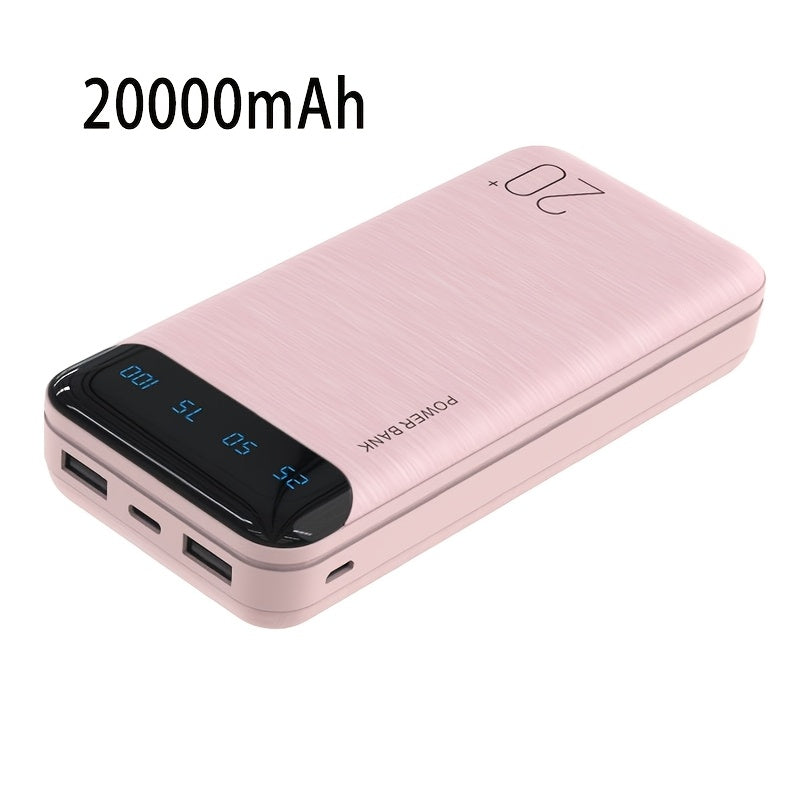 10000mAh Portable Power Bank with various interfaces for charging smartphones and electronic devices, ideal for outdoor use and travel.