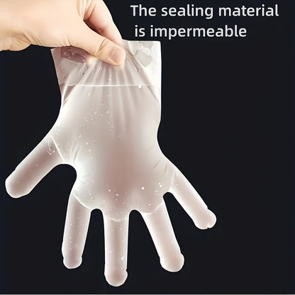 50/100pcs Disposable Food-grade PVC Gloves for Kitchen, Restaurant, Cleaning, Beauty Salons, Housework.