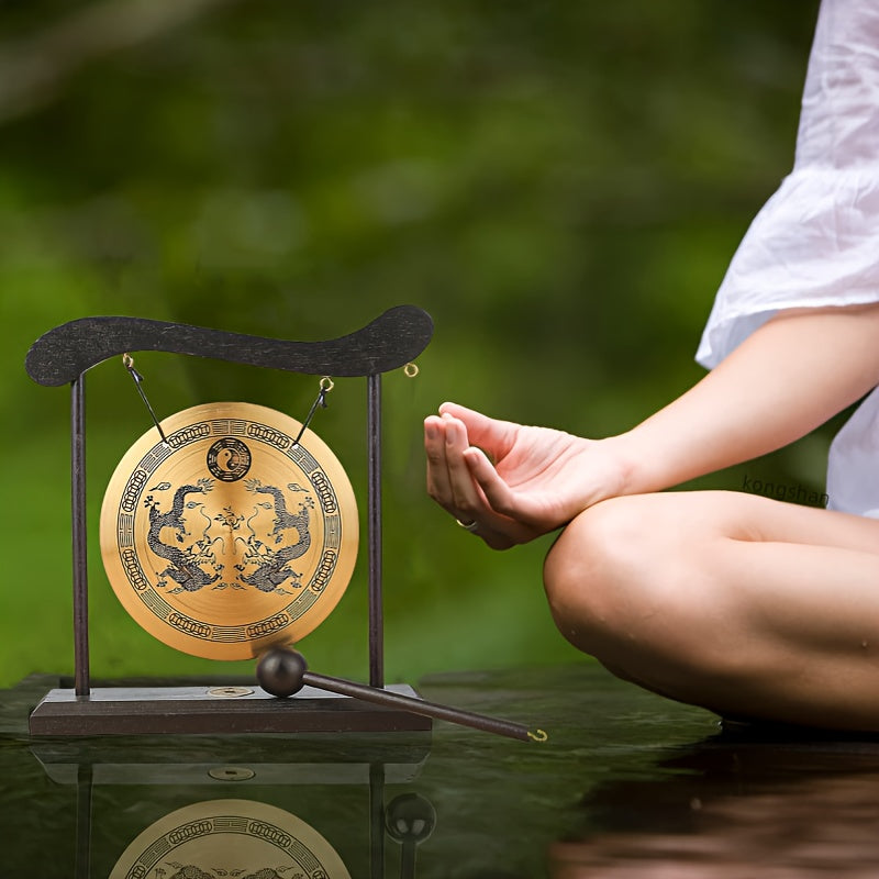 1pc Meditation Gong for Yoga, Home, and Office Relaxation.