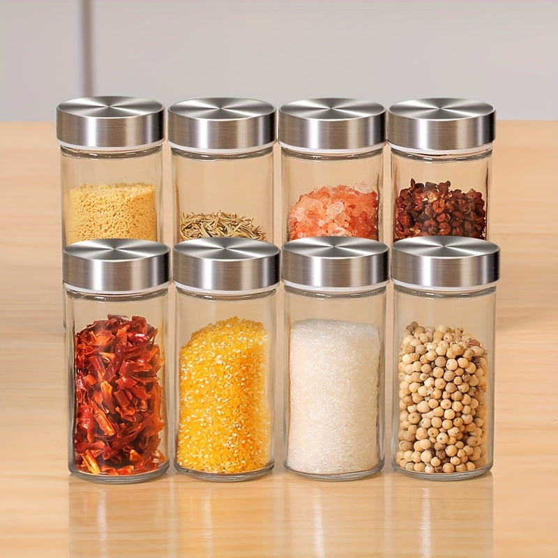 Manufacturer of Kitchen Supplies Rotating Spice Rack with 430 Stainless Steel Spice Jar Set for Spice Storage in Spice Box