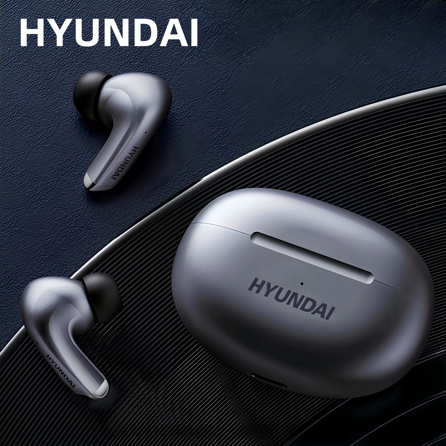 HYUNDAI LP5 Wireless In-Ear Headphones with Ambient Sound, Noise Reduction, Touch Controls, Type-C Charging, Perfect for Travel.