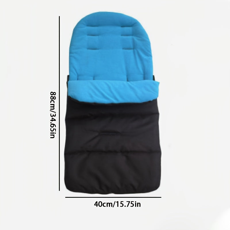 Foot cover for babies to keep them warm and protected from the wind in autumn and winter, also suitable for use on baby umbrella strollers. Features a thick, cushioned design that is universal and perfect for children. Makes a great gift for Christmas