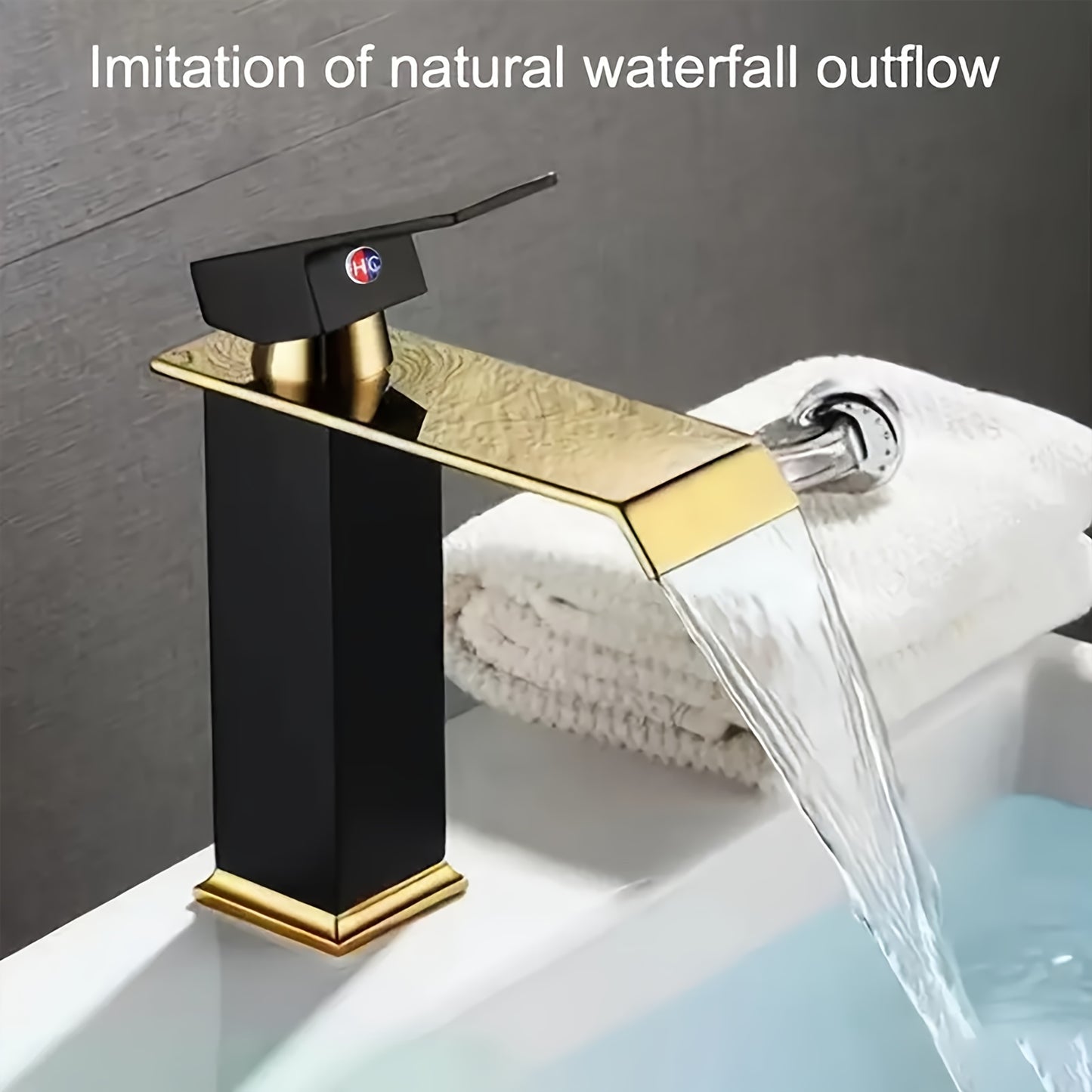 Single-hole stainless steel faucet for hot and cold water in home bathroom cabinet washbasin.