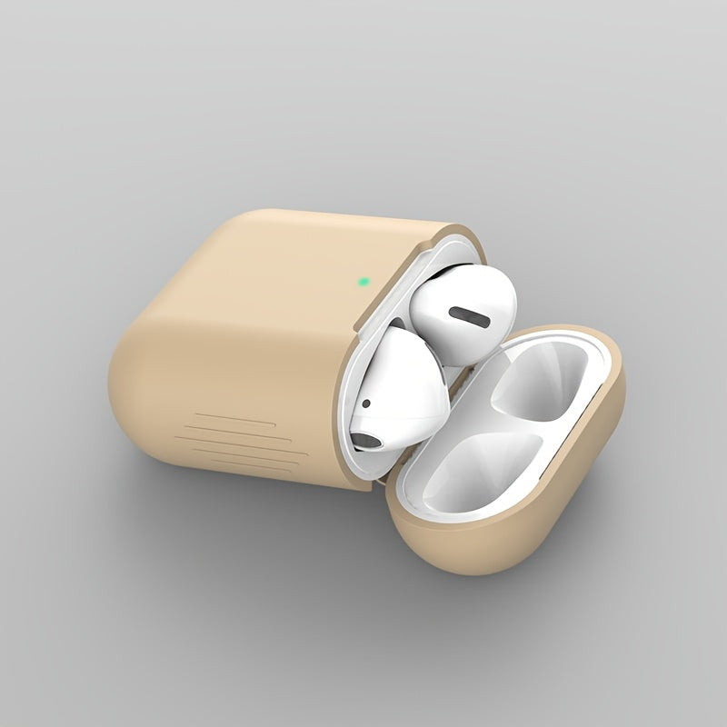 AirPods protective case for 1st and 2nd generation, compatible with wireless silicone earphones.