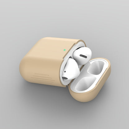 AirPods protective case for 1st and 2nd generation, compatible with wireless silicone earphones.