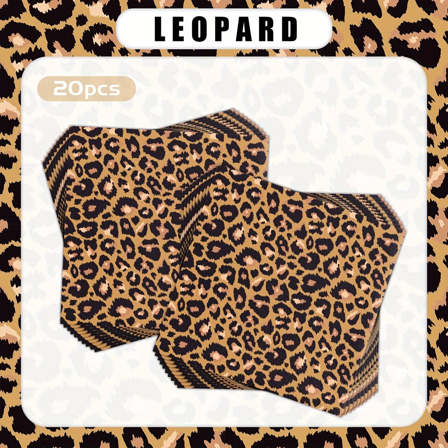 Set the Scene with Leopard Print Party Napkins: Disposable, Paper, Luncheon Napkins for an Animal-Themed Celebration