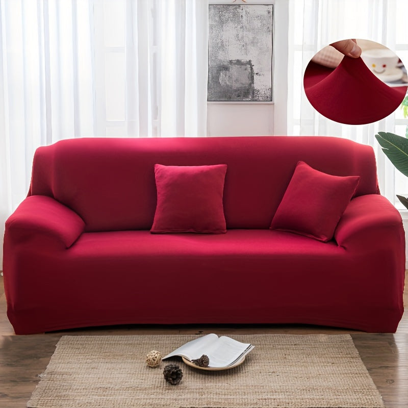 Durable, non-slip sofa cover resistant to cat scratches, suitable for any room, with minimalist design for home decoration.