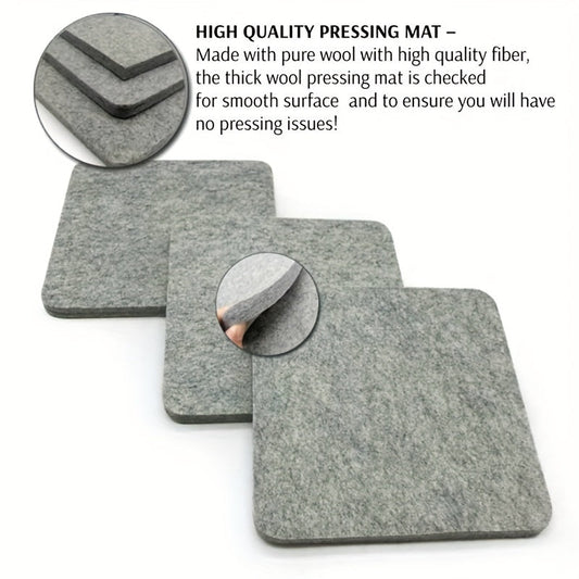 Premium Wool Felt Ironing Pad - Heat Resistant, Non-Electric Ironing Board for Garments