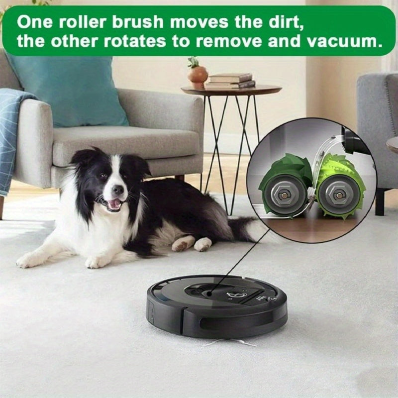 Get the ultimate cleaning experience with this comprehensive 8-Pack accessory kit for iRobot Roomba models including I3, I3+, I7, I7+, I4, I6, I6+, I8, I8+, E5, E6, E7, J7, S9, J9 Series. The kit includes main brush, side brushes, HEPA filters, and