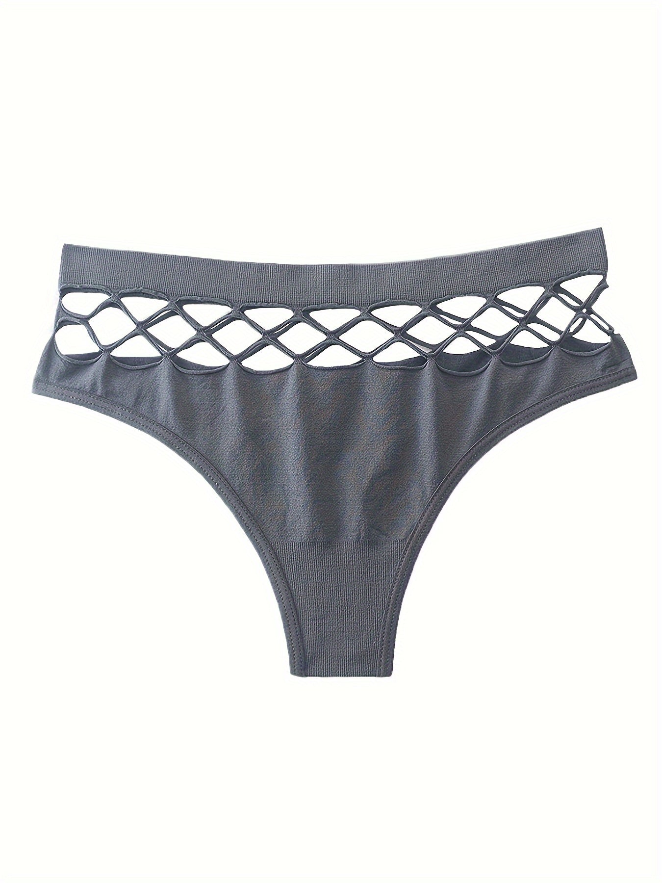 Sexy, breathable hollow out thongs for women's lingerie and underwear.