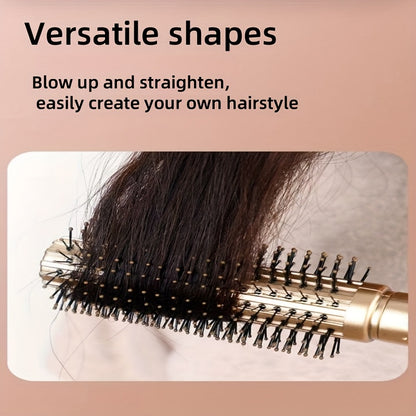 Hair Brush Set for Women with Plastic Bristles for Curly & Straight Styles, ABS Handled Detangling Massage Comb with Airbag for Scalp Massage. Ideal for Long Hair Styling & Smoothing.