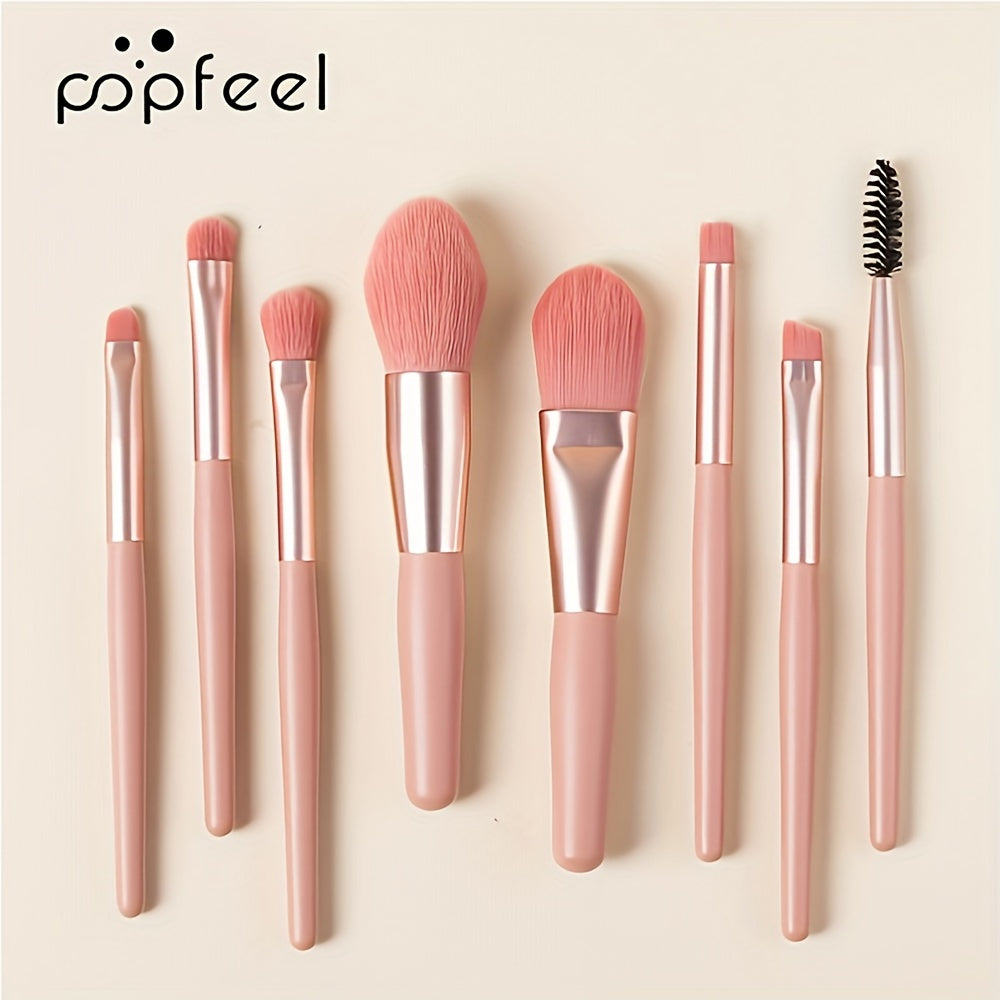 POPFEEL Eye Makeup Set including 40 Color Eyeshadow Palette, Mascara, Eyebrow Pencil, Eyeliner, and 8 Brush Set.