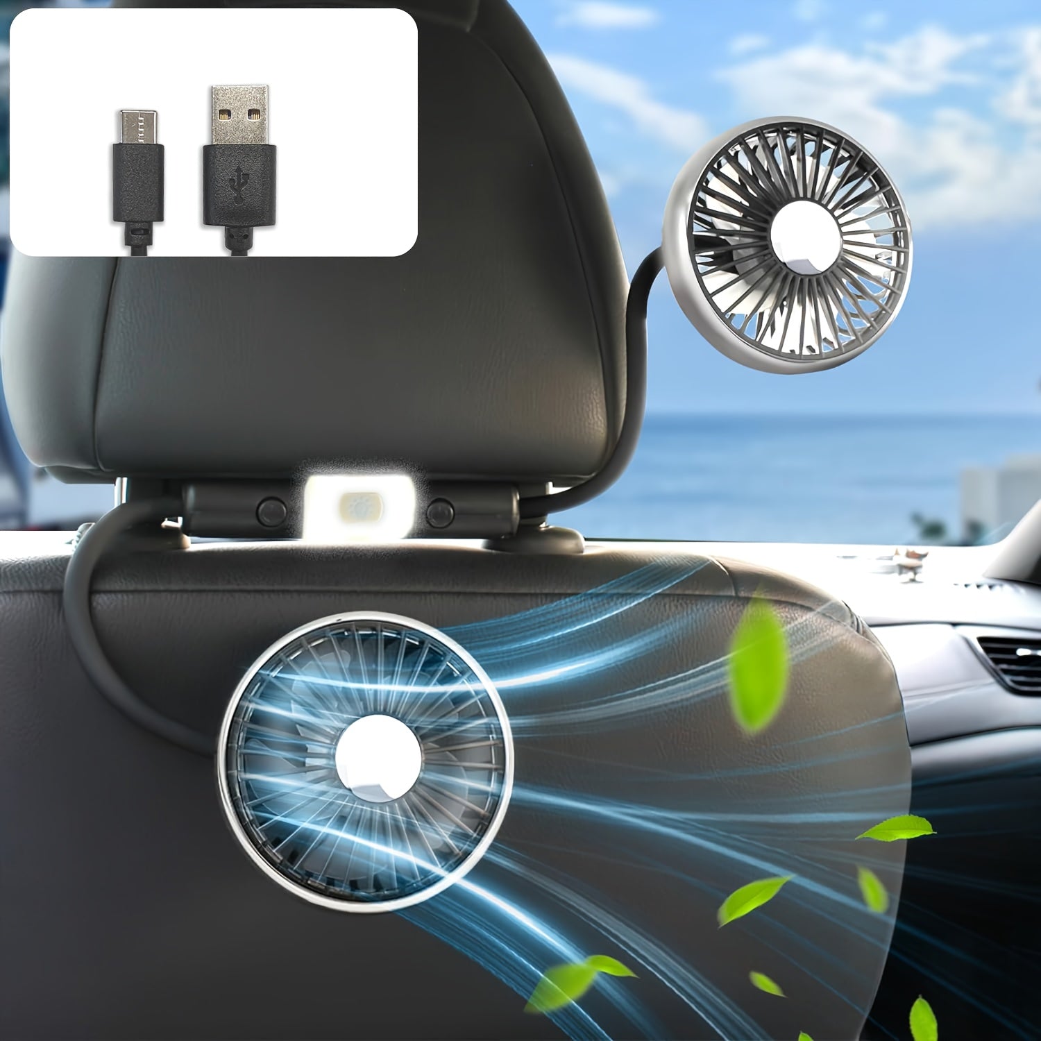 Upgrade your car with the Double Head Hose Car Fan, providing a cool and breezy wind for your comfort. This fan is USB powered with 3-button separation, suitable for 36V or below voltage. Made of ABS material, it is ideal for indoor and outdoor use. With