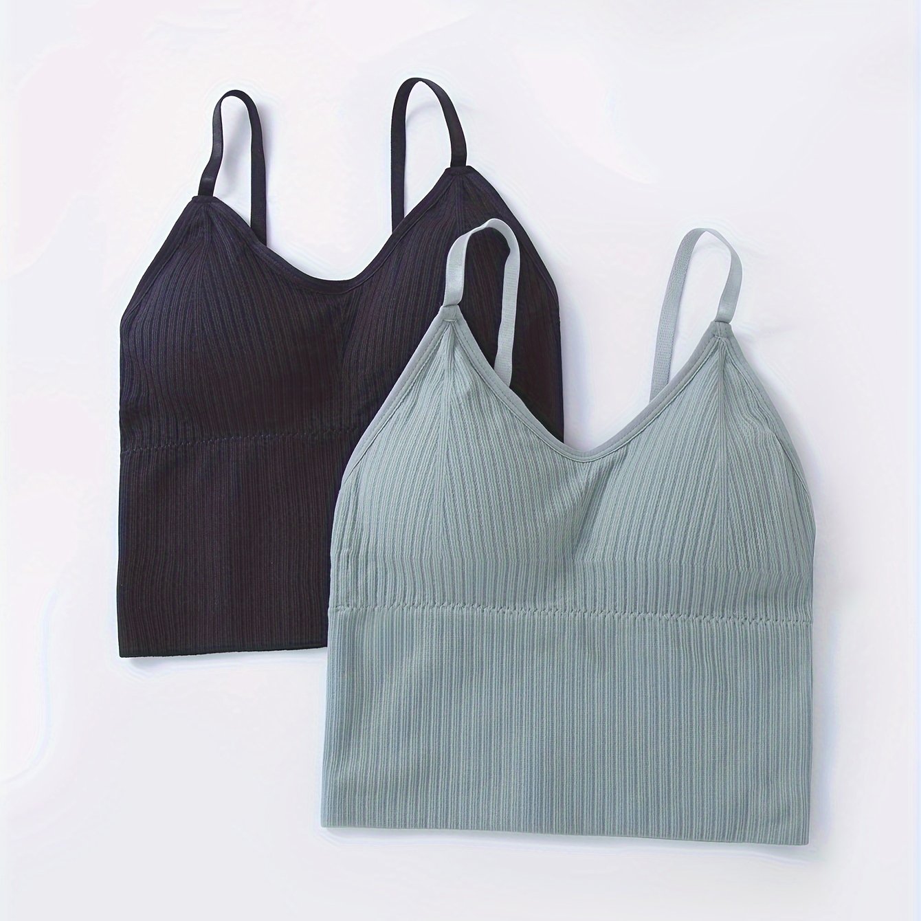 Padded V Neck Cami Tops for Women