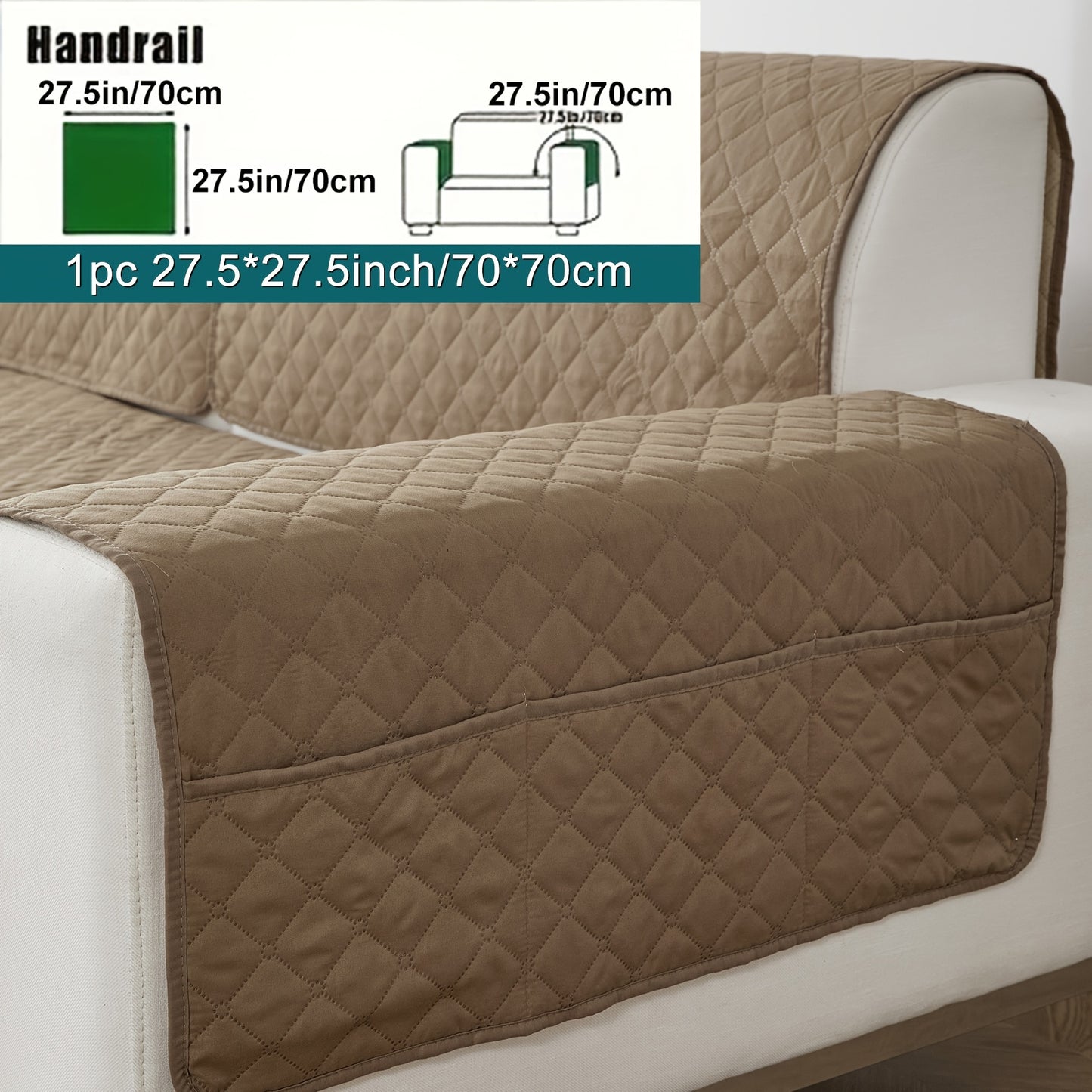 Anti-slip sofa cushion protective pad suitable for all types of sofas, machine washable.