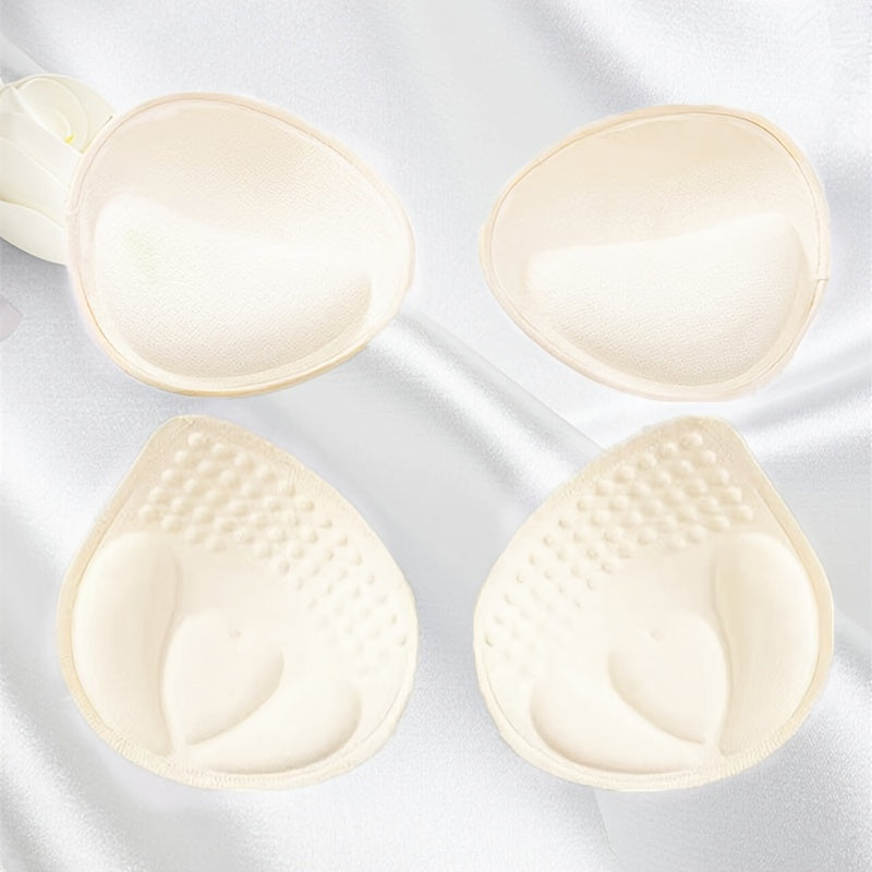 Replaceable inner sponge push up pads for women's lingerie and underwear accessories.