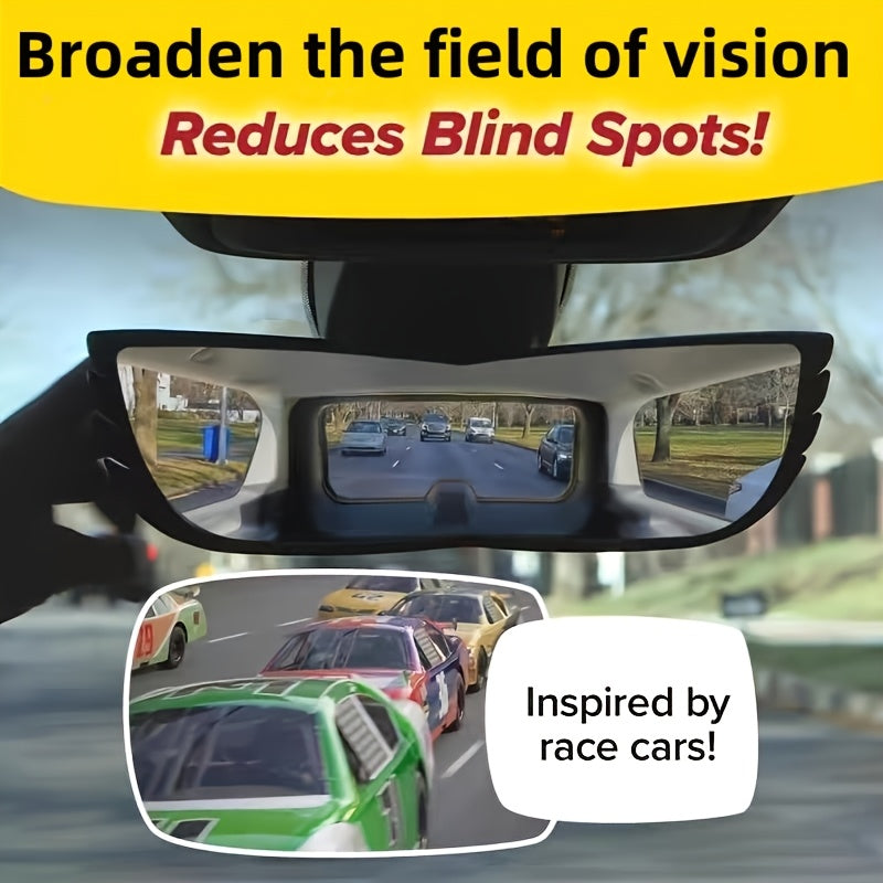 1pc car blind spot mirror for enhanced visibility made of durable ABS material, with quick tool-free disassembly and assembly.