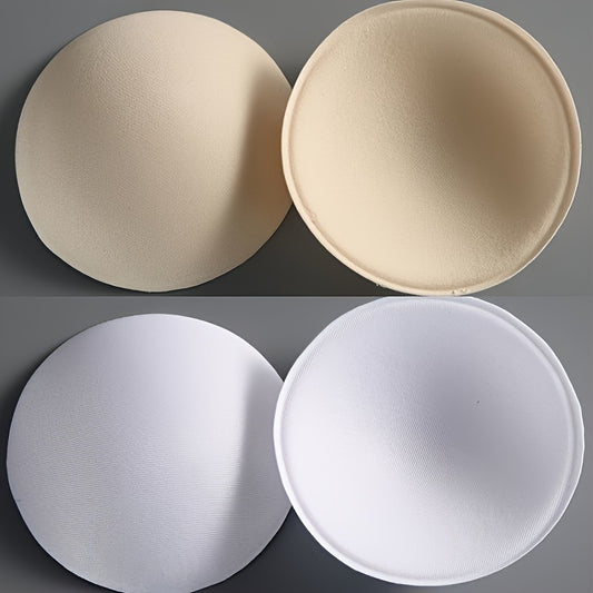 Sponge bra insert pads enhance chest invisibly for women's lingerie and underwear.