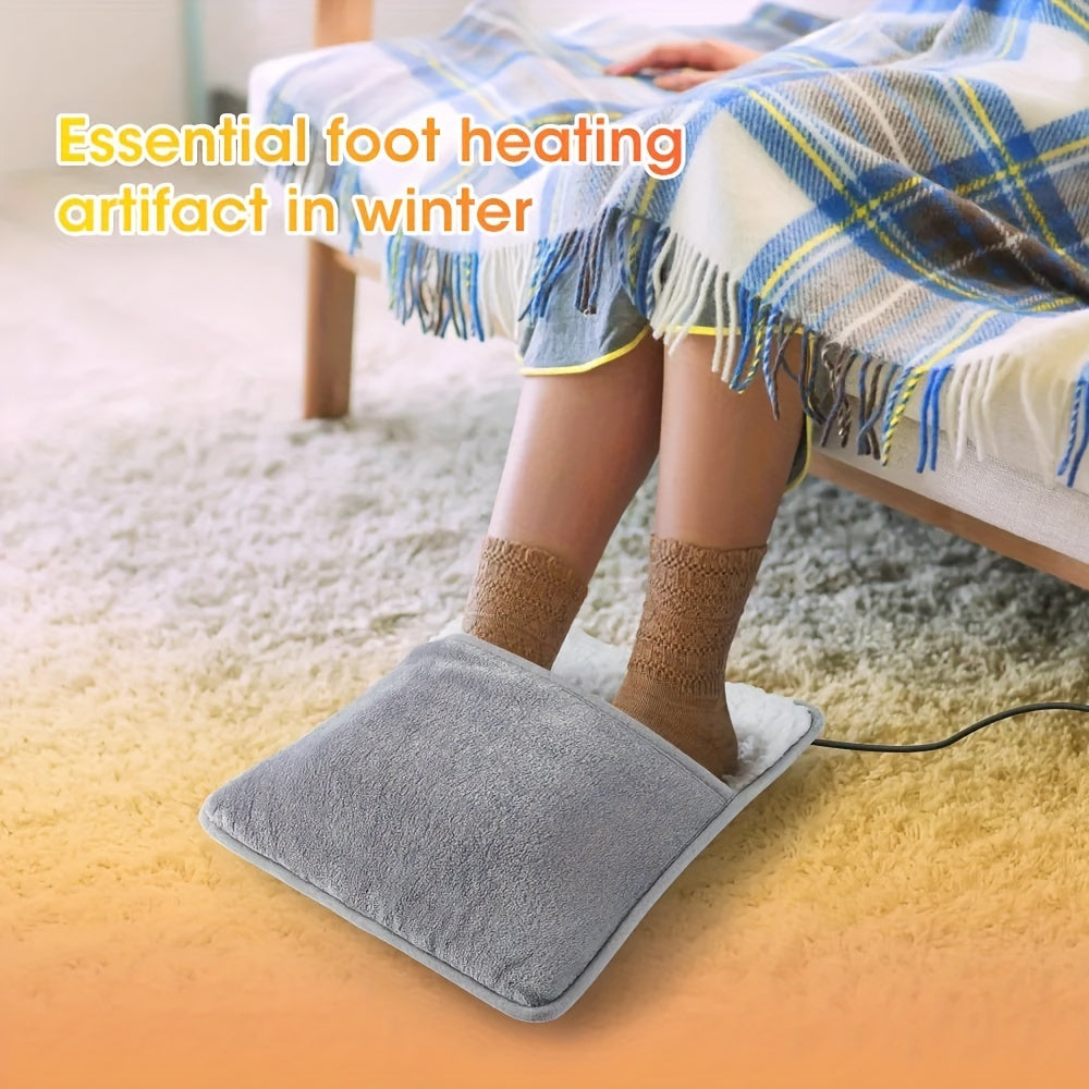 No need for batteries with this square foot heating pad, made of soft plush washable material and USB-powered for convenient portability. The 9W electric foot warmer is eco-friendly, using wheat straw material for added comfort and warmth.