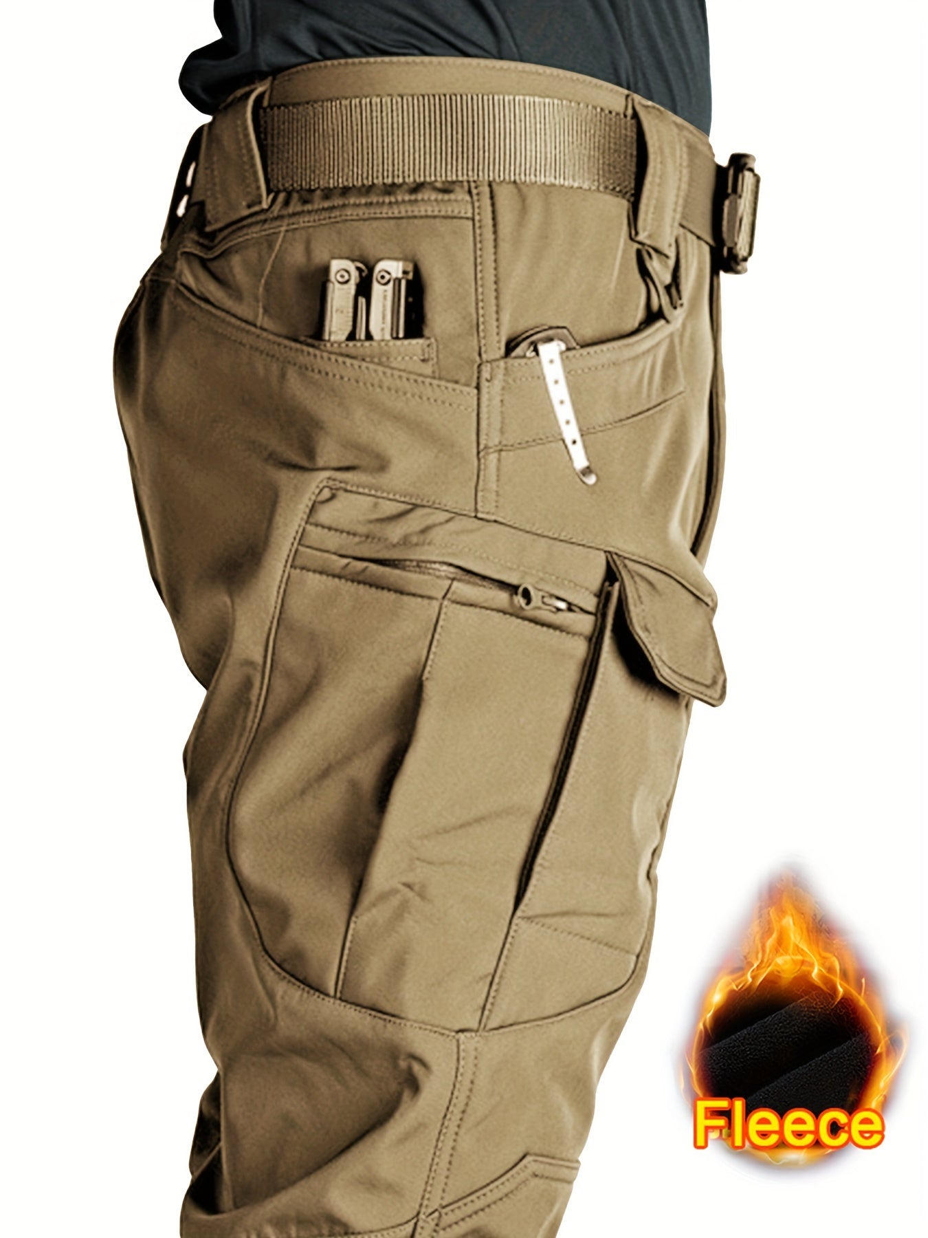 Men's Waterproof Tactical Pants for Winter Outdoor Wear