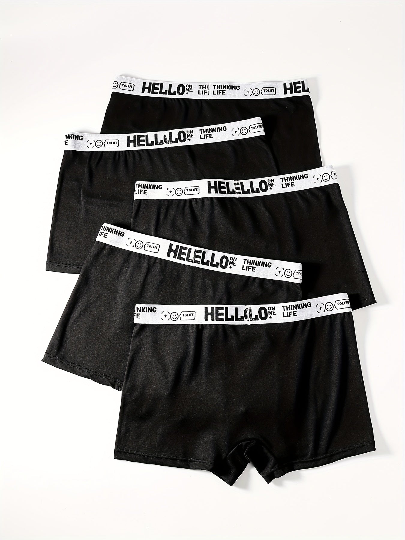 Men's boxer briefs in mixed colors, breathable and comfy for daily wear.