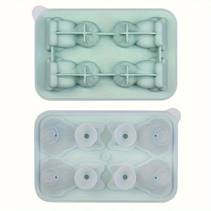 Silicone Ice Cube Tray in Cat Shapes - Perfect for Whiskey, Chocolates, Candy & Pudding - Fun Kitchen Tool for Parties and Unique Freezing