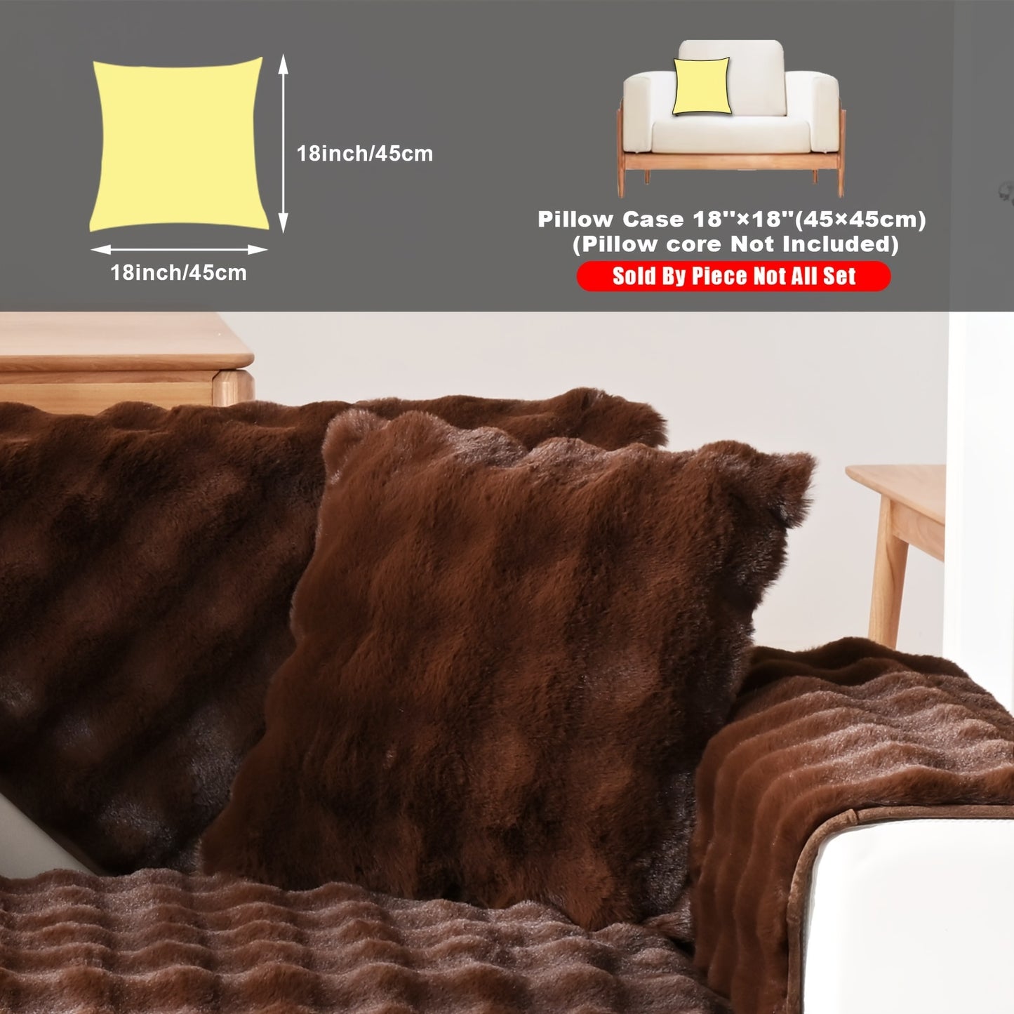 New Bubble Fleece Sofa Cover available in 8 colors with modern design, pet-friendly, and machine washable. Suitable for 2, 3, 4, and combination sofas, with 450-500g fabric weight and long pile fleece. No print, with other craftsmanship included.