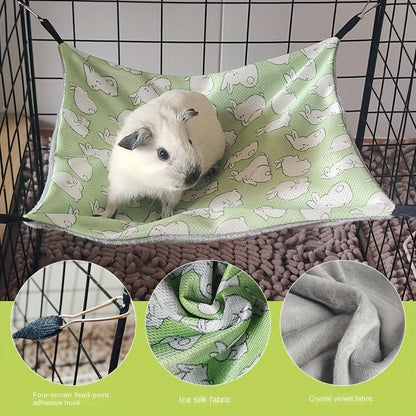 Breathable hammock for small animals, ideal for guinea pigs, rats, hamsters, and ferrets