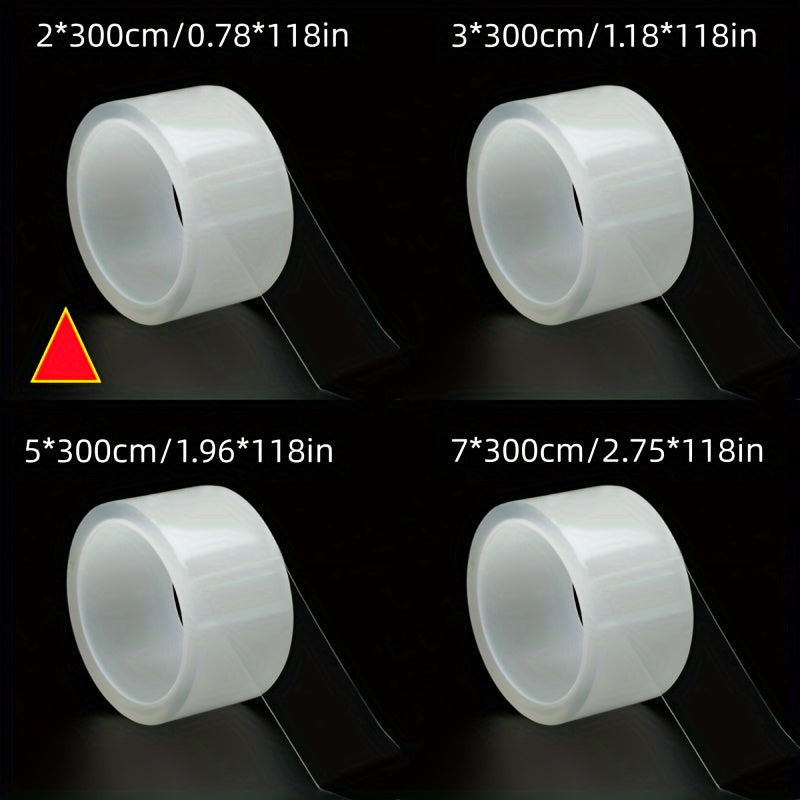 1 roll of 3.0 meter clear self-adhesive caulk strip for kitchen, bathroom, and toilet sealing.