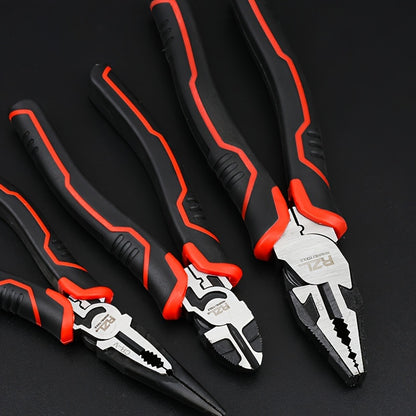 Industrial-grade 6-inch wire cutters with waterproof iron construction and durable functions for wire cutting and screw tightening.