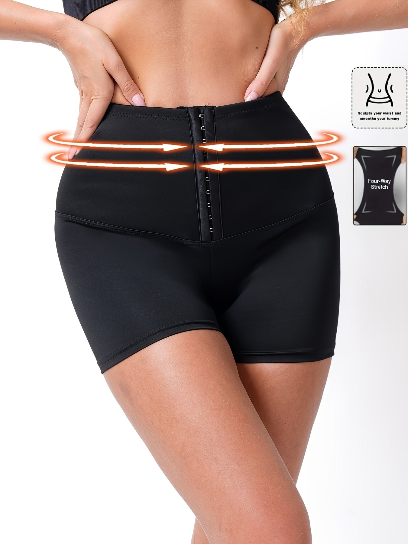 High waist corset shapewear shorts for women, offering tummy control and butt lifting benefits.