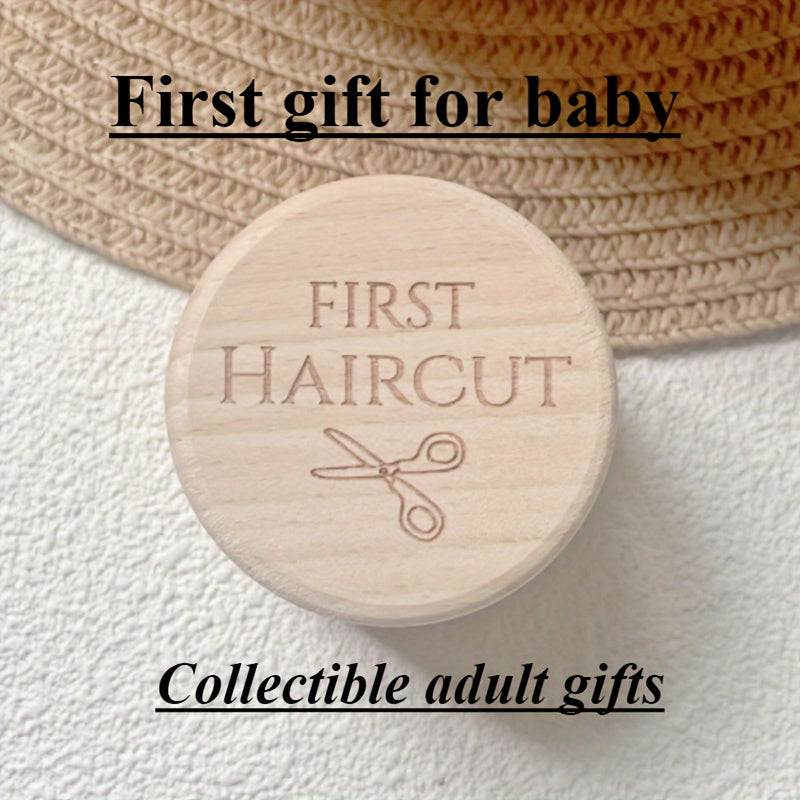 [Top Pick] Special First Haircut Memory Box - Rustic Wooden Design, Ideal Present & Household Organizer