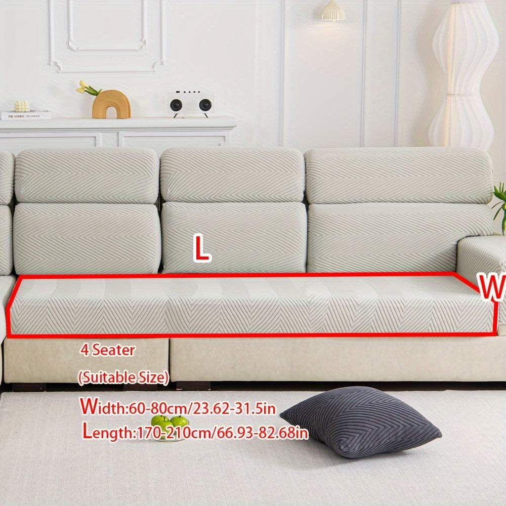 1pc Anti-splash, anti-slip elastic sofa cover for both chic home decor and furniture protection. Sold as single piece.