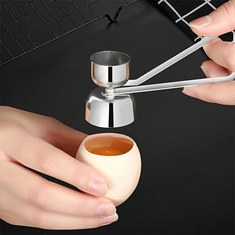 Stainless Steel Glutinous Rice Egg Opener with 304 Stainless Steel Material, Household Egg Shell Opener, Egg Shell Separator, and Egg Cutter - 1 piece