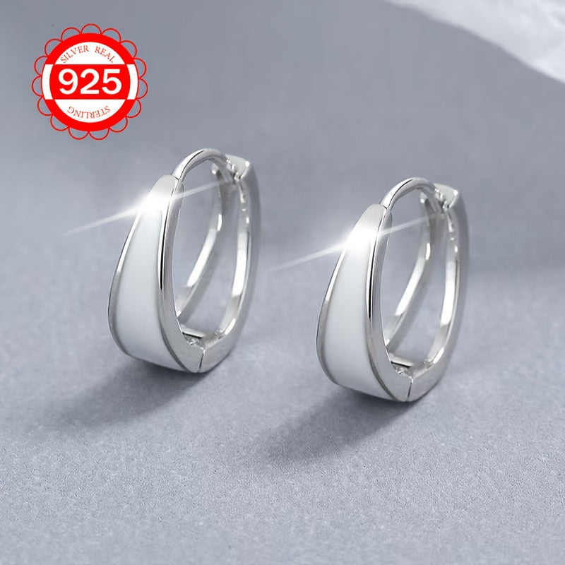 These hypoallergenic 925 silver earrings are a versatile and luxurious choice for women. Featuring oil drop circle designs and a high-end round circle ear buckle, they are perfect for gifting to couples, best friends, or for everyday wear, weddings