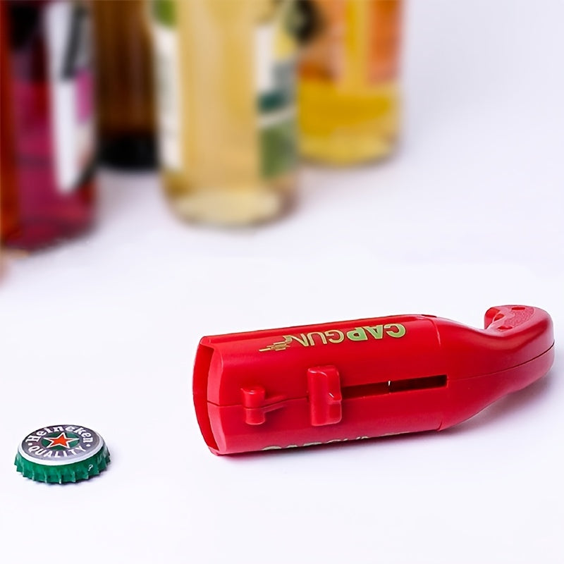 Portable Bottle Cap Gun Beer Bottle Opener - Perfect for Parties and Gatherings