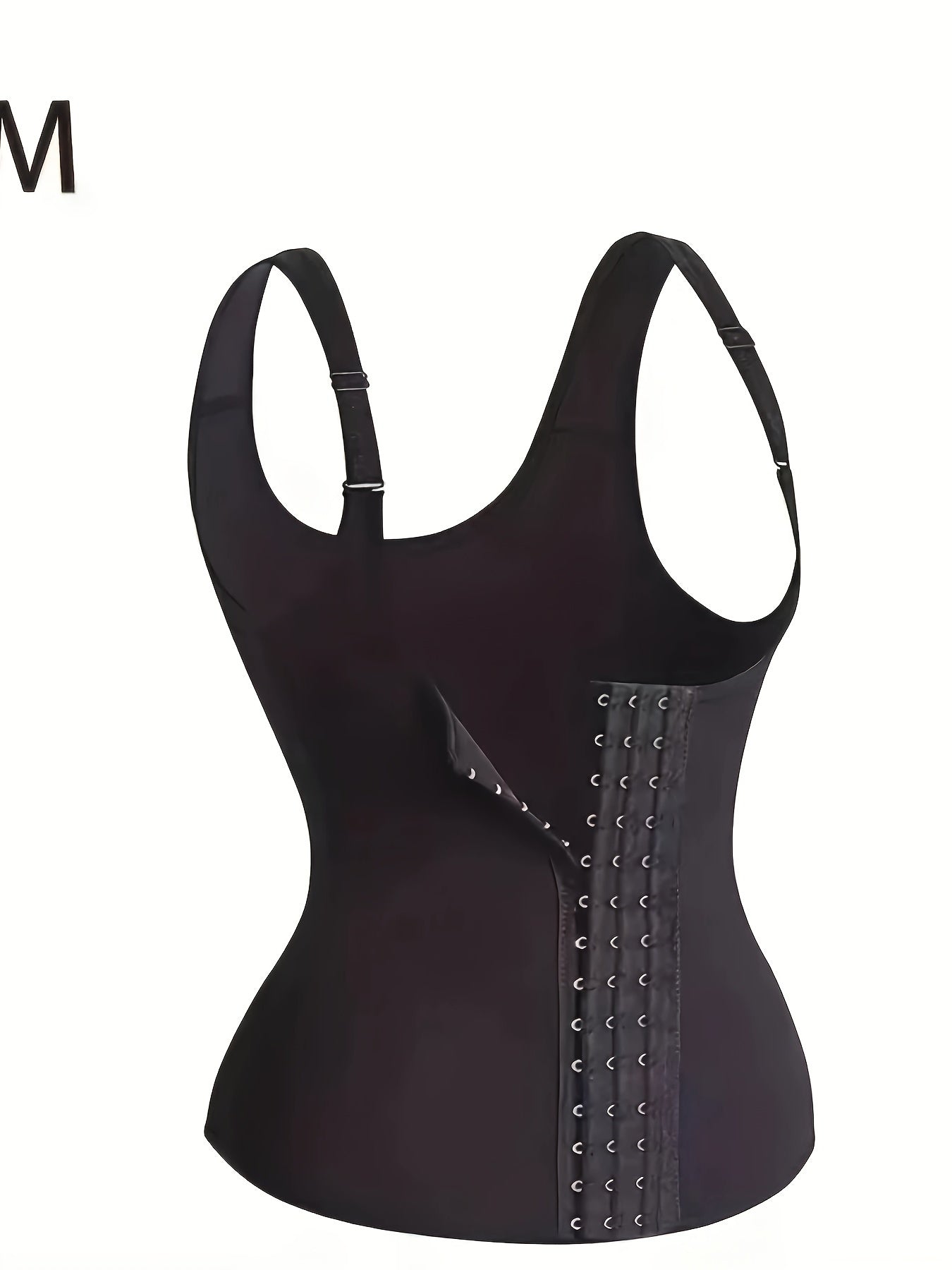 Women's Neoprene Corset Top with Adjustable Shoulder Straps, Medium Support and Body Shaping Waist Cincher