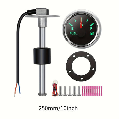 1pc Car Fuel Level Sensor Kit - Easy-to-Install, Durable Metal with Gauge & Pump Assembly, Includes Fuel Cap & Hose Clamps - Ideal for RVs, Taxis, Yachts, Off-Road Vehicles - 6 Models