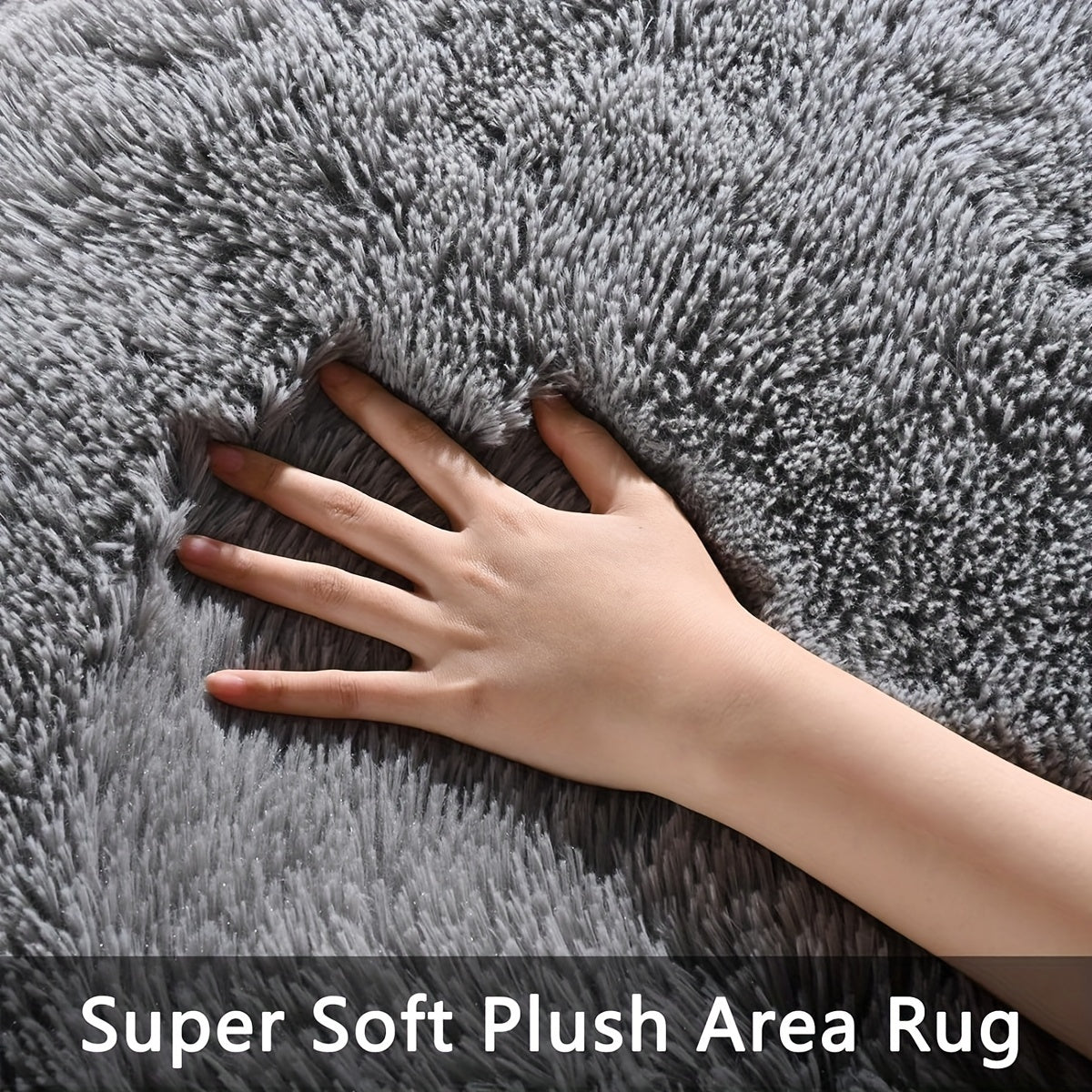 One piece of green fluffy shag rug for the bedroom, living room, nursery, or any room. This rectangle fuzzy plush rug is a cute addition to any room decor.