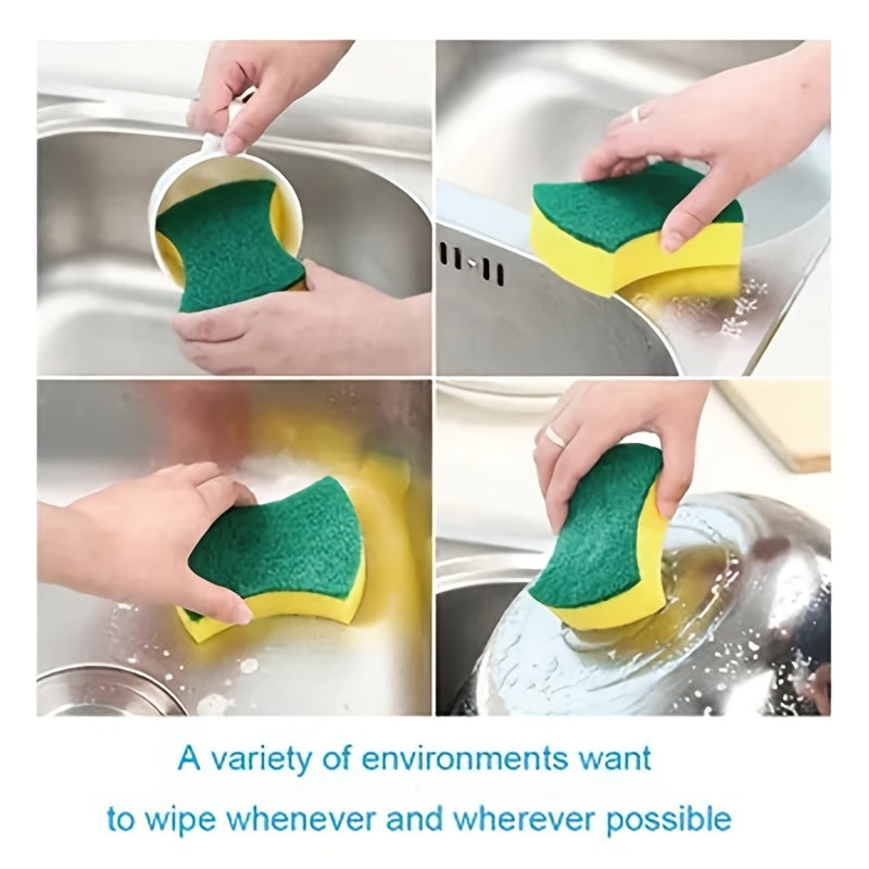 Choose from a variety of sizes, 10/12/24pcs, of our versatile cleaning sponge. The ultimate double-sided scouring pad for all your home cleaning needs. Ideal for dishwashing, high-end kitchen cleaning, and tough messes. This anti-scratch and durable