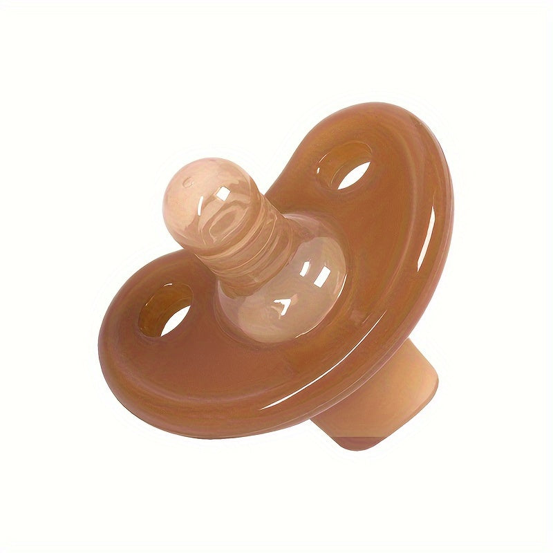 Gentle Silicone Baby Comfort Set for Day and Night - Made from Food Grade, BPA-Free Material in Light Brown - Perfect for Babies Ages 0-3 Years