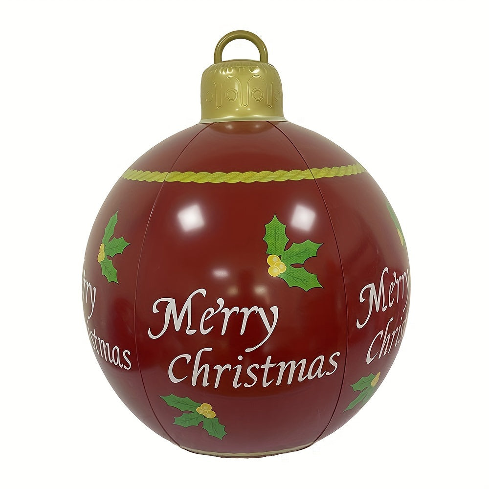 Inflatable Christmas balls are eye-catching PVC balloons used in gardens, entrance passages, front doors, terraces, lawns, and entrance halls for seasonal decoration.