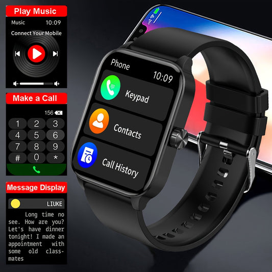 Introducing the latest Smartwatch with a 3D Dynamic Sports Plant Growth Dial, a large 1.85-Inch screen, and true IP68 waterproof rating. This Smartwatch also functions as a Smart Call Watch, offering over 100 sports modes and compatibility with both