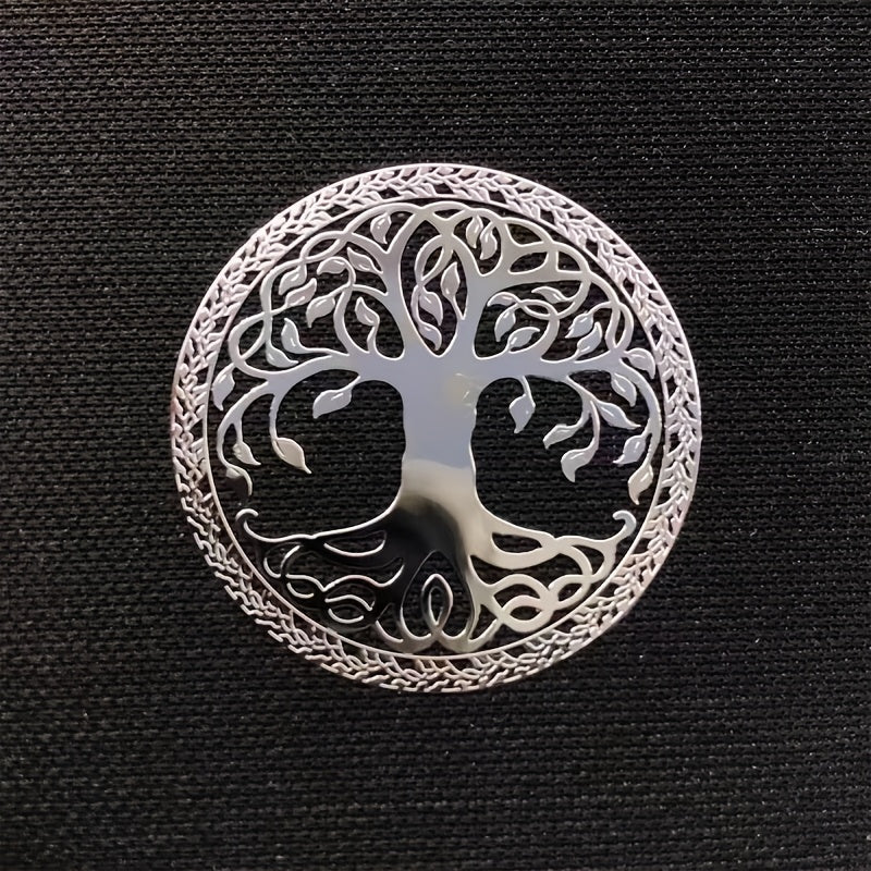 Tree of Life pattern metal sticker for mobile phone or laptop decoration.