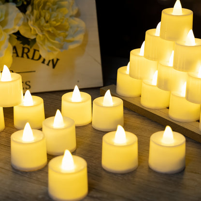 Pack of 6 or 12 LED electronic candles for weddings, proposals, home decorations, tables, countertops, birthdays. Available in white, warm white, and warm light.