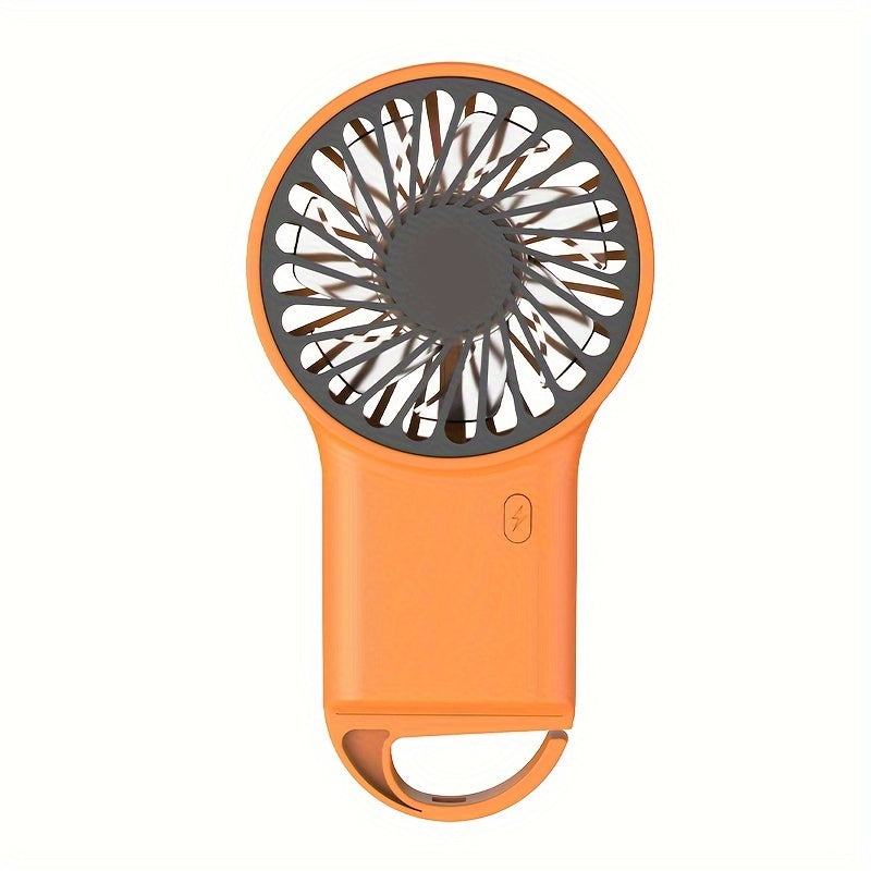 Portable Mini Fan TOOP - USB Rechargeable, Quiet Operation with Carabiner Clip for Travel and Outdoor Use.