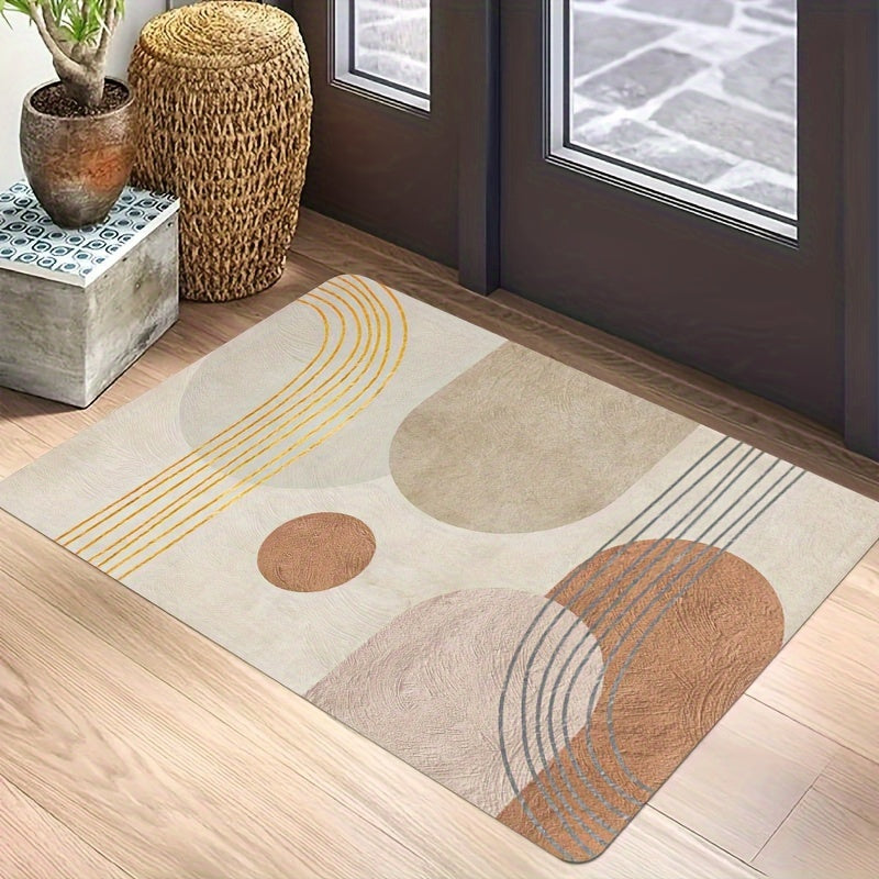 Sumptuous Anti-Slip Door Mat - Highly Absorbent, Plush Polyester Rug for Bathroom, Bedroom, Living Room & Entryway - Easy to Clean in Washing Machine.