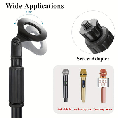 Ground Support Stand, Adjustable Microphone Stand, Floor-standing Microphone Stand, Microphone Tripod Stand Eid Al-Adha Mubarak.