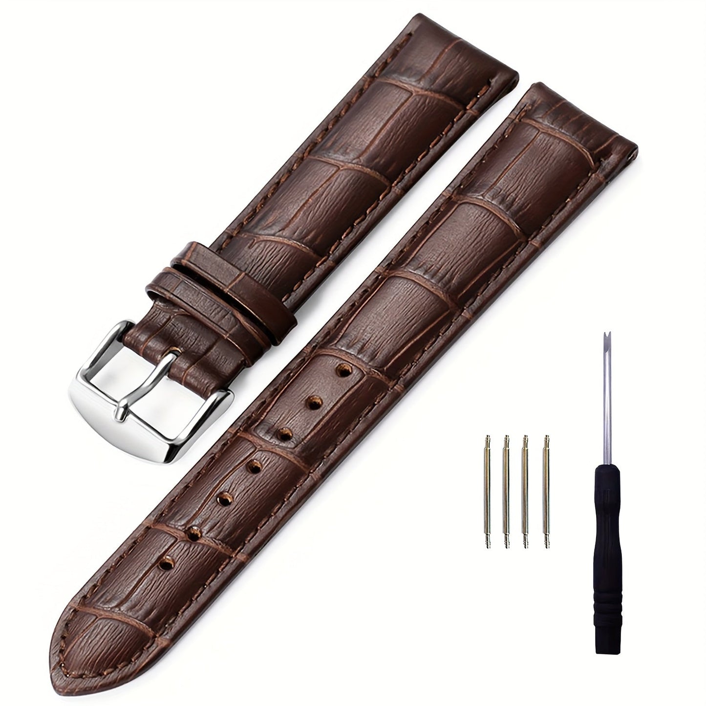 High-Quality Cowhide Straps in Various Sizes with Stainless Steel Buckle Bracelet, Perfect Gift Option for Both Men and Women